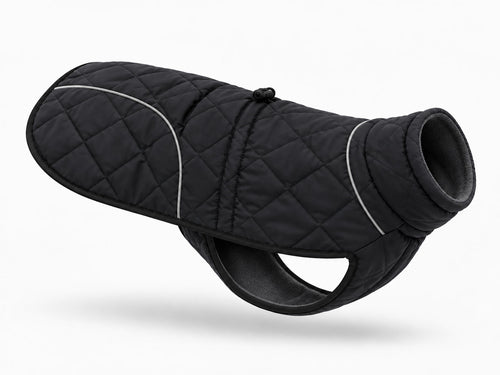 Abrigo acolchado negro para perro NOVURA Black Edition